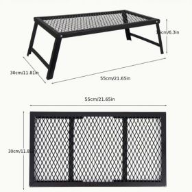 Multifunctional folding drain picnic table storage folding mesh table outdoor barbecue table camping mesh table