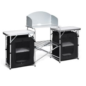 Folding Camping Table with Storage Organizer